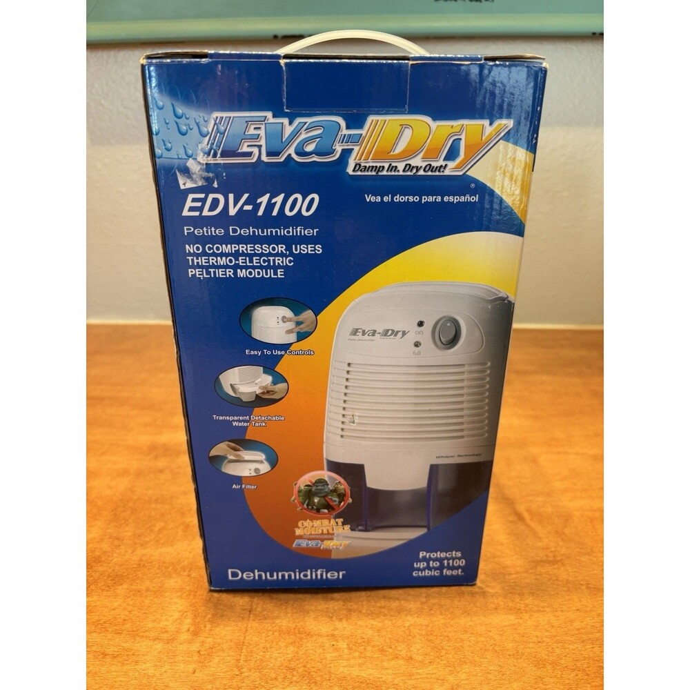 Eva-Dry EDV-1100 16oz Electric Petite Dehumidifier - White